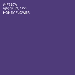 #4F3B7A - Honey Flower Color Image